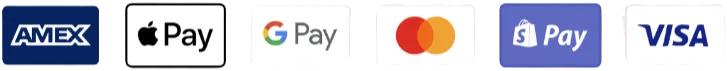 Accepted payment methods: Amex, Apple Pay, Google Pay, Mastercard, Shop Pay, Visa