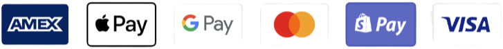 Accepted payment methods: Amex, Apple Pay, Google Pay, Mastercard, Shop Pay, Visa