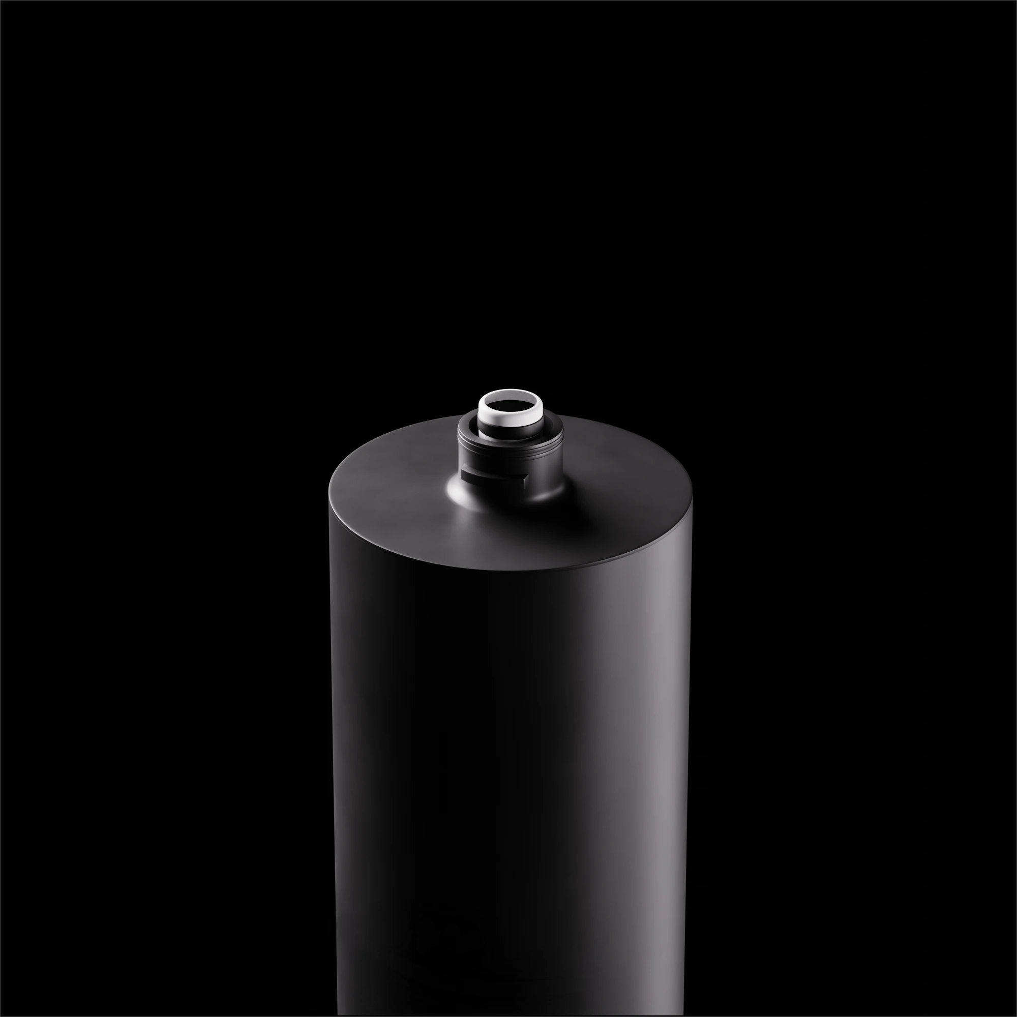 Close-up of the P1+ Defender replacement cartridge's top connector with white sealing ring